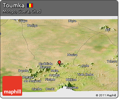 Satellite Panoramic Map of Toumka