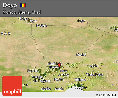 Satellite Panoramic Map of Doyo