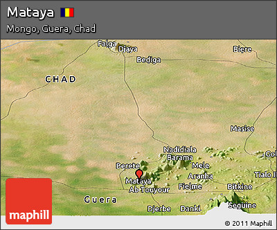 Satellite Panoramic Map of Mataya