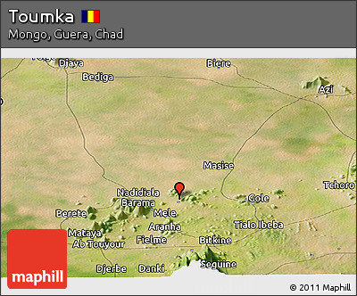 Satellite Panoramic Map of Toumka