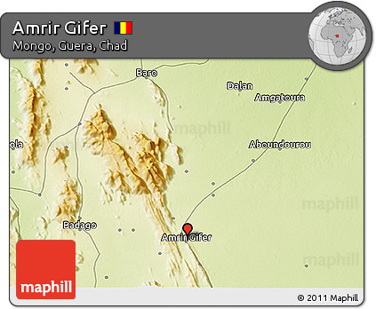 Physical 3D Map of Amrir Gifer