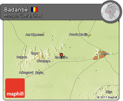 Physical 3D Map of Badanbé