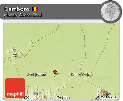 Physical 3D Map of Damboro