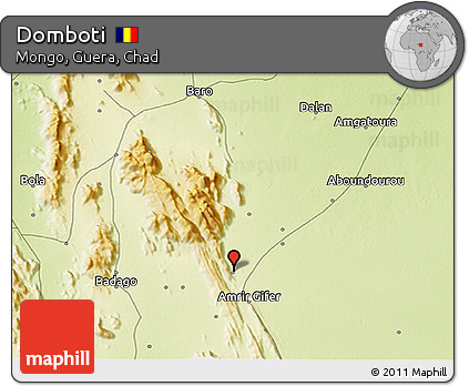 Physical 3D Map of Domboti