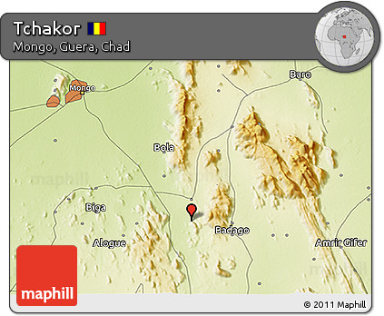 Physical 3D Map of Tchakor