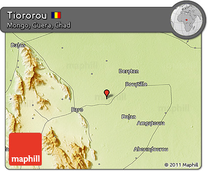 Physical 3D Map of Tiororou