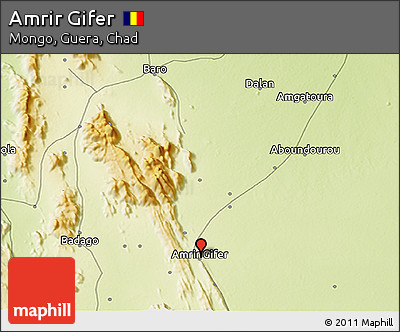 Physical 3D Map of Amrir Gifer
