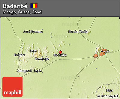 Physical 3D Map of Badanbé
