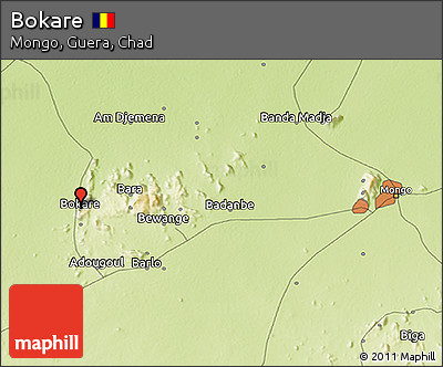 Physical 3D Map of Bokare