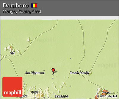 Physical 3D Map of Damboro