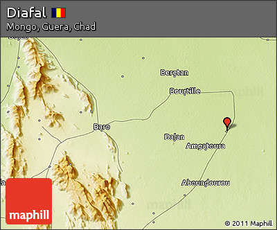 Physical 3D Map of Diafal