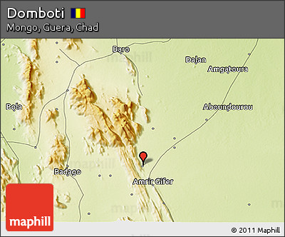 Physical 3D Map of Domboti