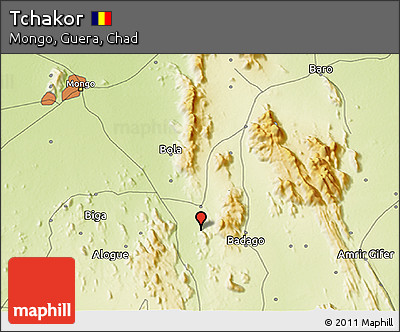 Physical 3D Map of Tchakor