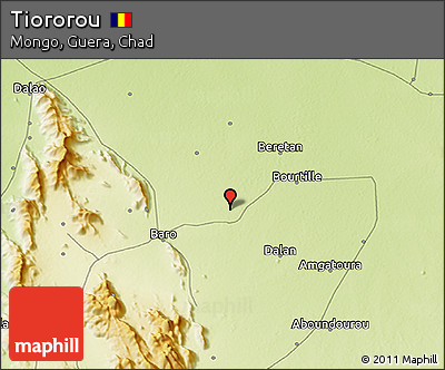 Physical 3D Map of Tiororou