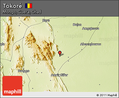 Physical 3D Map of Tokoré