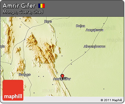 Physical 3D Map of Amrir Gifer
