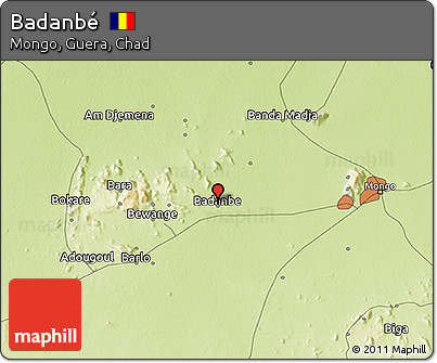 Physical 3D Map of Badanbé