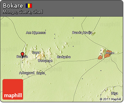 Physical 3D Map of Bokare