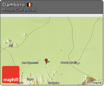 Physical 3D Map of Damboro