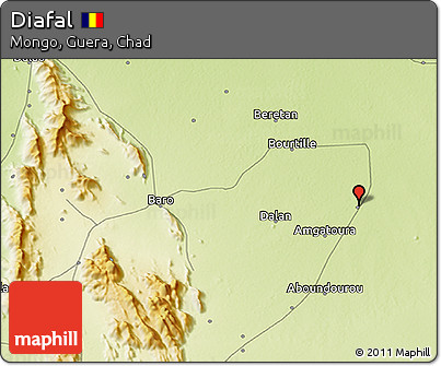 Physical 3D Map of Diafal