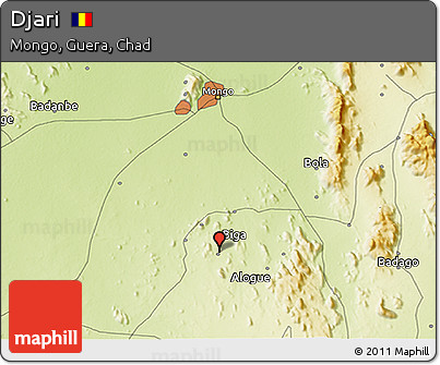 Physical 3D Map of Djari