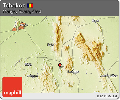 Physical 3D Map of Tchakor