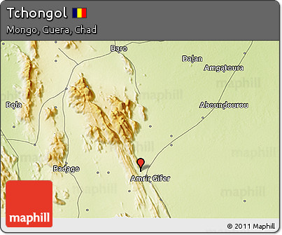 Physical 3D Map of Tchongol