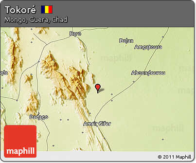 Physical 3D Map of Tokoré