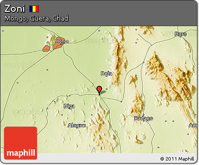 Physical 3D Map of Zoni