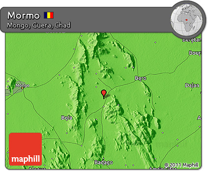 Political 3D Map of Mormo