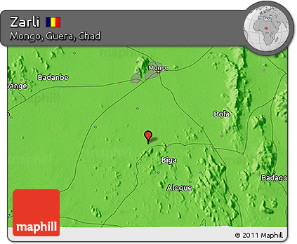 Political 3D Map of Zarli