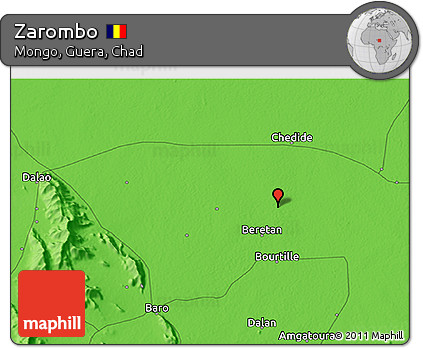 Political 3D Map of Zarombo