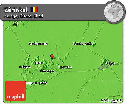Political 3D Map of Zérinkel