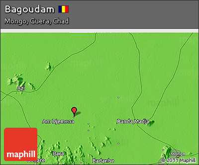 Political 3D Map of Bagoudam