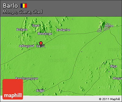Political 3D Map of Barlo