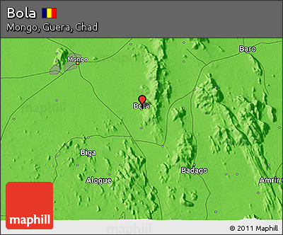 Political 3D Map of Bola