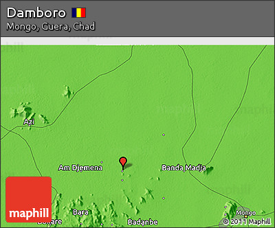 Political 3D Map of Damboro