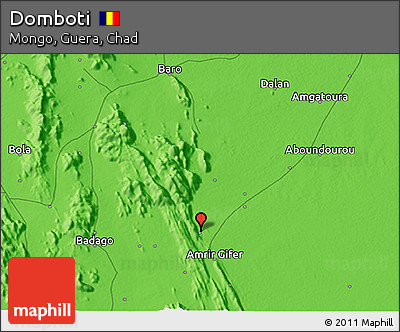Political 3D Map of Domboti
