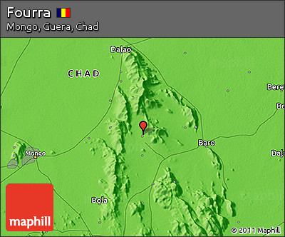 Political 3D Map of Fourra