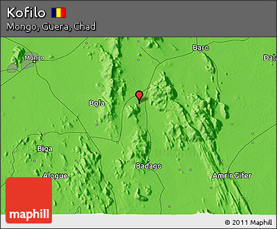 Political 3D Map of Kofilo