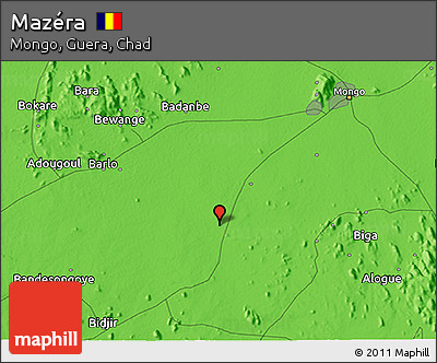 Political 3D Map of Mazéra