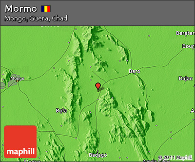Political 3D Map of Mormo