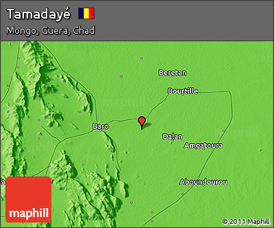 Political 3D Map of Tamadayé