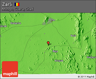 Political 3D Map of Zarli