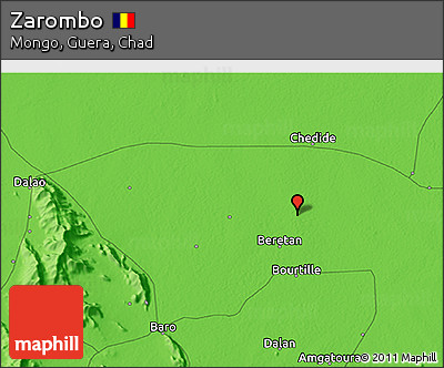 Political 3D Map of Zarombo