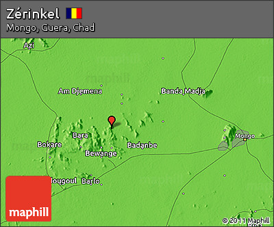 Political 3D Map of Zérinkel