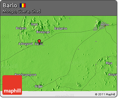 Political 3D Map of Barlo