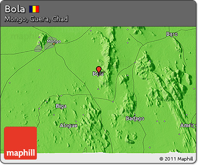 Political 3D Map of Bola