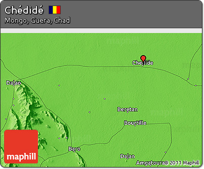 Political 3D Map of Chédidé