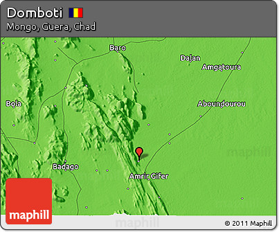 Political 3D Map of Domboti